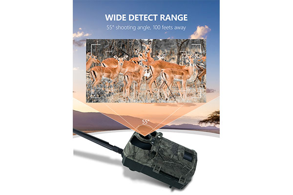 2024 4G Cellular Wildlife Forest Trail Cameras With APP Remote Control 0.25s Triggering Speed Wild Game Cameras OEM/ODM