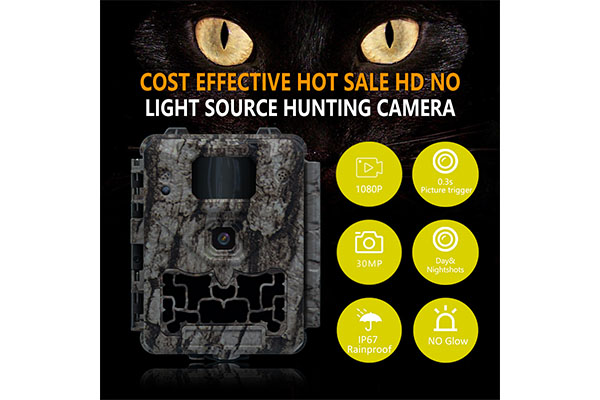 2024 Mini Wildlife Trail Camera 30MP 0.25s Speed Video Resolution Waterproof CMOS Sensor SD Memory