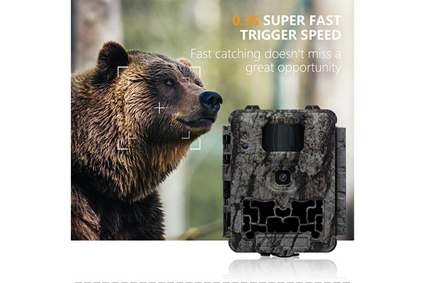 2024 Mini Wildlife Trail Camera 30MP 0.25s Speed Video Resolution Waterproof CMOS Sensor SD Memory