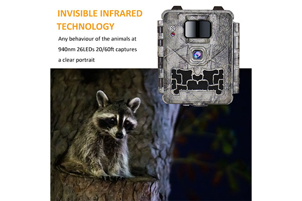 2024 Mini Wildlife Trail Camera 30MP 0.25s Speed Video Resolution Waterproof CMOS Sensor SD Memory