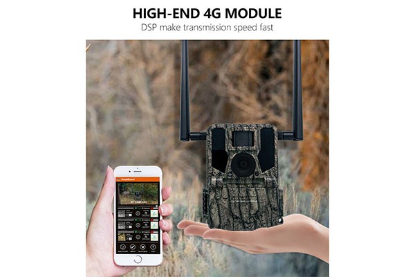 2024 36MP Wireless Trail Camera 2K Video Resolution GSM 4G Network SIM Card Remote Control Waterproof CMOS Sensor SD Memory Hunting Camera OEM/ODM