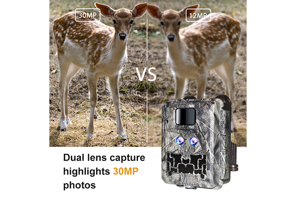 Trail Camera with Dual Lens