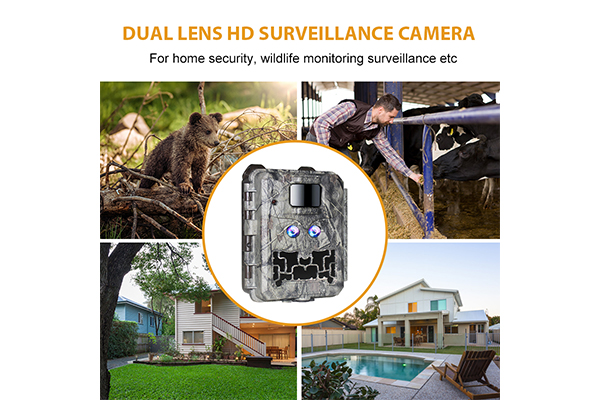 Trail Camera with Dual Lens