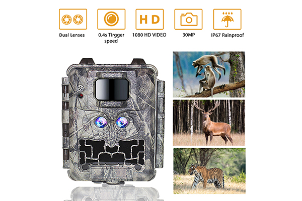 Trail Camera with Dual Lens